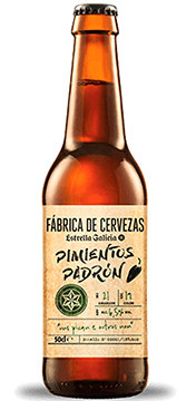 Estrella Galicia Pimientos Padrón
