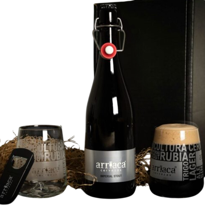 Vista/imagen 1 del modelo Arriaca Imperial Russian Stout Ed. Esp. 75 cl Estuche 1 Botella y 2 Vasos. Venta online de gafas de sol y graduadas