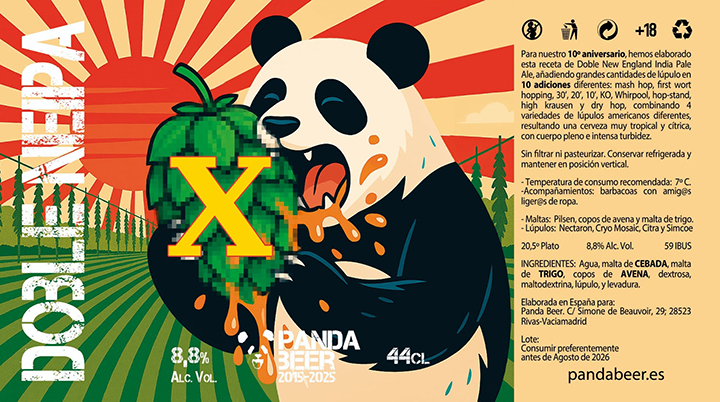 Vista/imagen 2 del modelo Panda X Aniversario. Venta online de gafas de sol y graduadas
