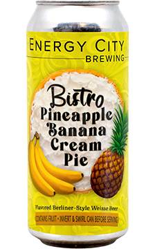 Foto de Energy City Bistro Pinneaple, Banana Cream Pie, en Lpulo y Amn Cervezas